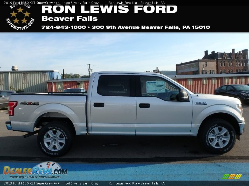 2019 Ford F150 XLT SuperCrew 4x4 Ingot Silver / Earth Gray Photo #1