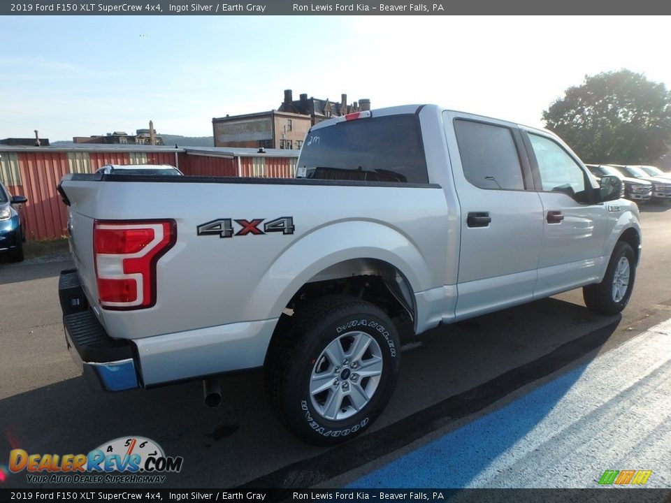 2019 Ford F150 XLT SuperCrew 4x4 Ingot Silver / Earth Gray Photo #2