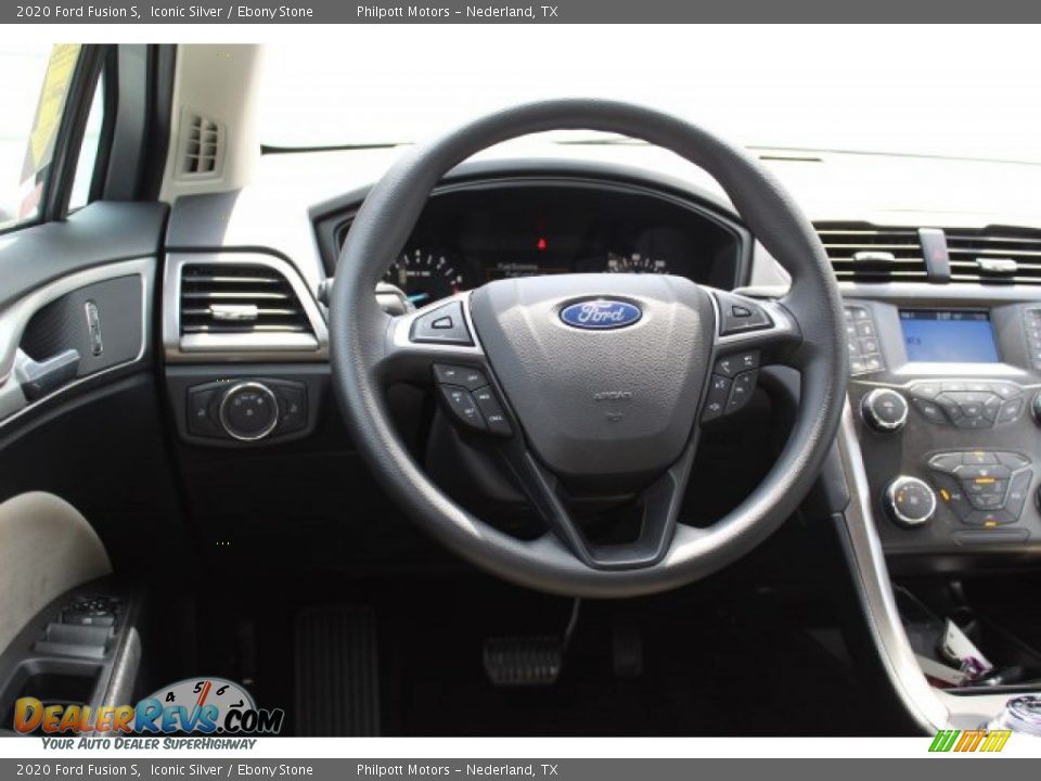 2020 Ford Fusion S Iconic Silver / Ebony Stone Photo #23