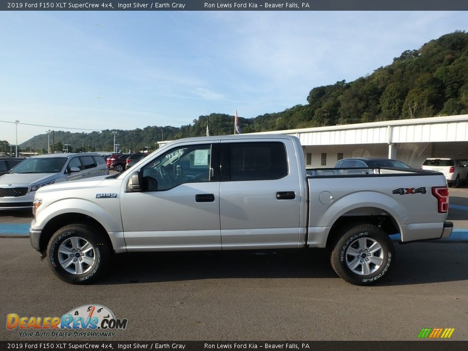 2019 Ford F150 XLT SuperCrew 4x4 Ingot Silver / Earth Gray Photo #5