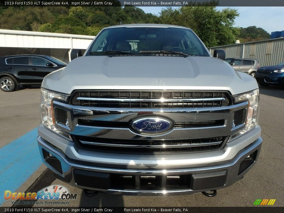 2019 Ford F150 XLT SuperCrew 4x4 Ingot Silver / Earth Gray Photo #7
