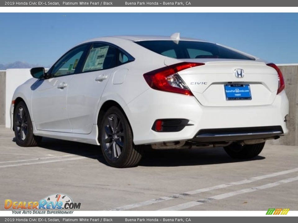 2019 Honda Civic EX-L Sedan Platinum White Pearl / Black Photo #2