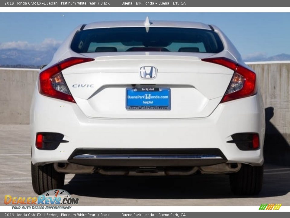 2019 Honda Civic EX-L Sedan Platinum White Pearl / Black Photo #5