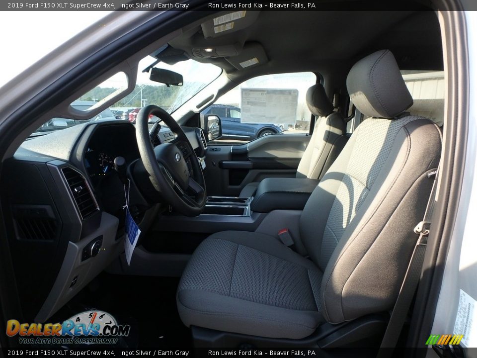 2019 Ford F150 XLT SuperCrew 4x4 Ingot Silver / Earth Gray Photo #12