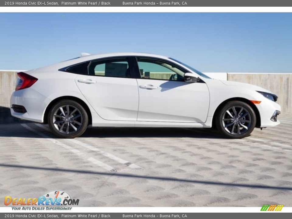 2019 Honda Civic EX-L Sedan Platinum White Pearl / Black Photo #8