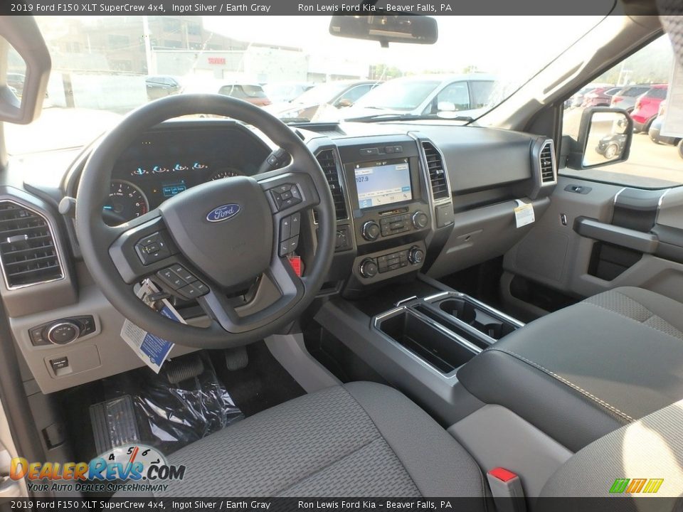 2019 Ford F150 XLT SuperCrew 4x4 Ingot Silver / Earth Gray Photo #14