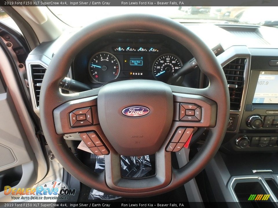 2019 Ford F150 XLT SuperCrew 4x4 Ingot Silver / Earth Gray Photo #16