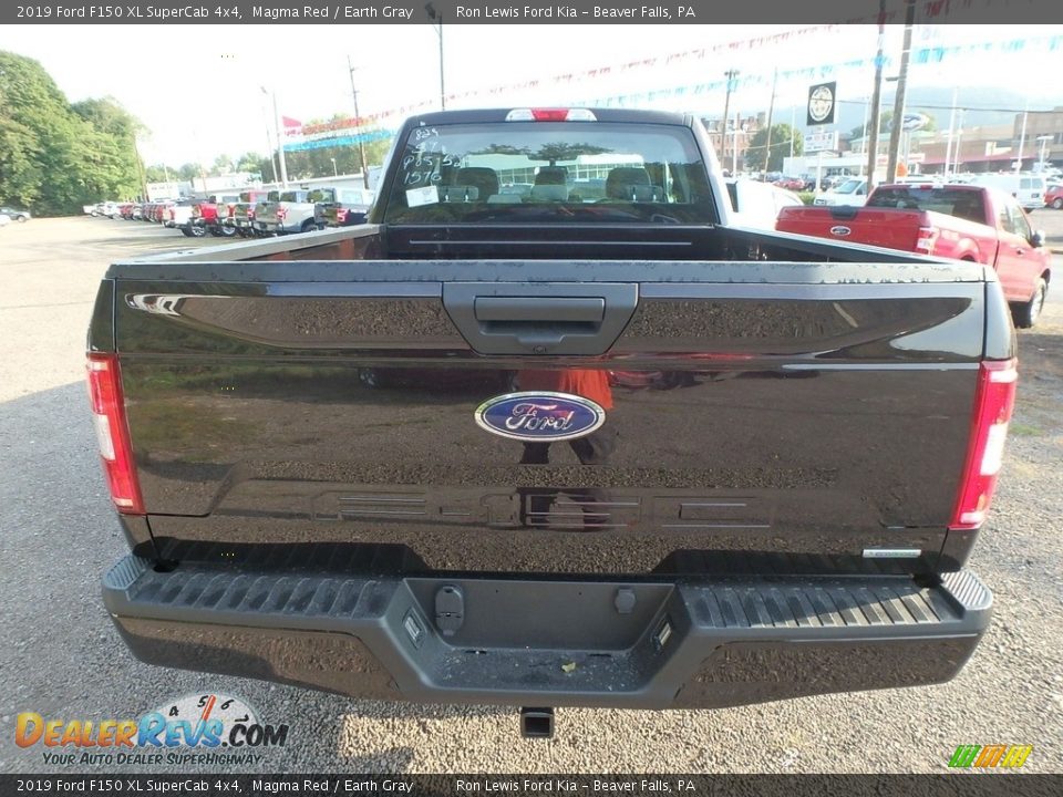 2019 Ford F150 XL SuperCab 4x4 Magma Red / Earth Gray Photo #3