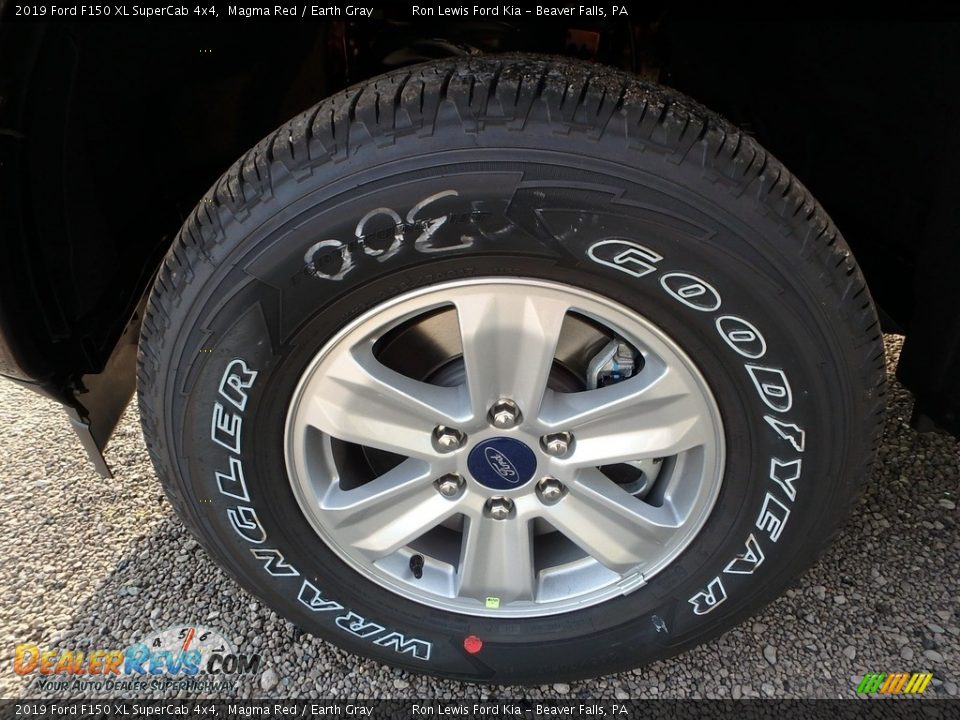 2019 Ford F150 XL SuperCab 4x4 Magma Red / Earth Gray Photo #9