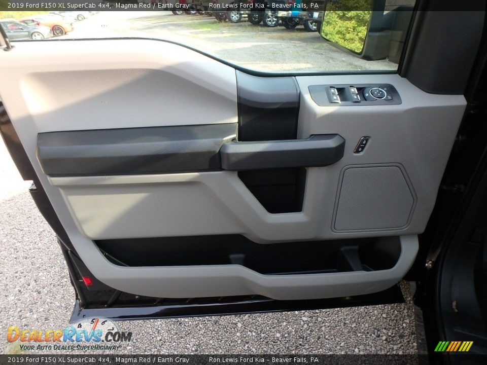 2019 Ford F150 XL SuperCab 4x4 Magma Red / Earth Gray Photo #15
