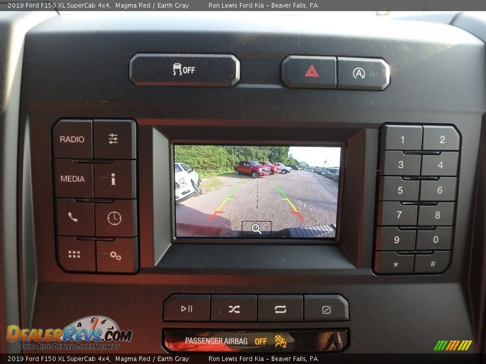 2019 Ford F150 XL SuperCab 4x4 Magma Red / Earth Gray Photo #19