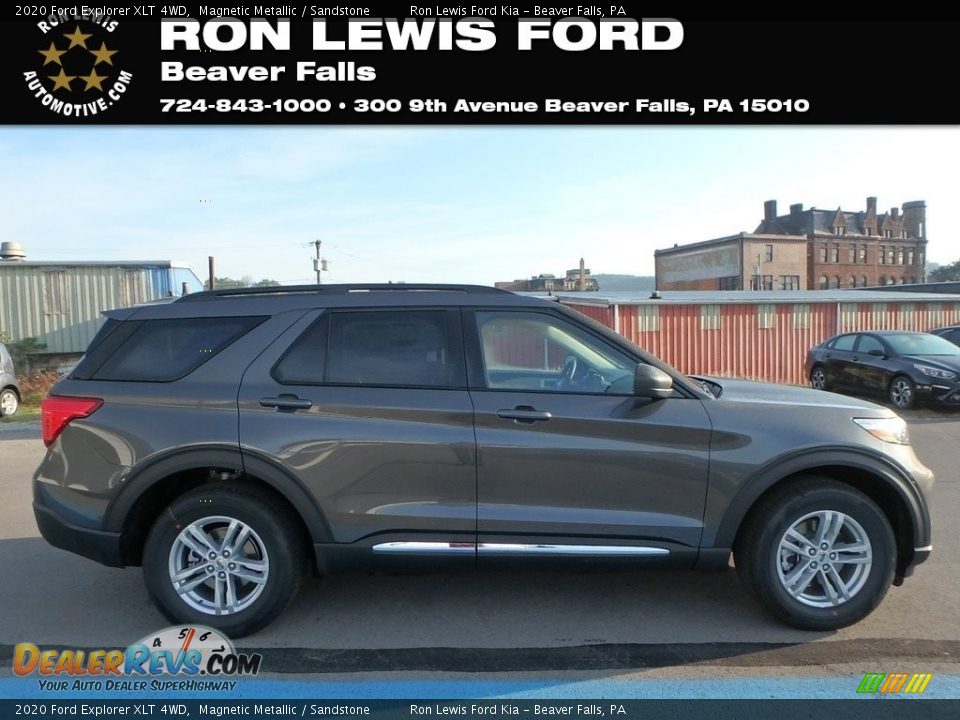 2020 Ford Explorer XLT 4WD Magnetic Metallic / Sandstone Photo #1