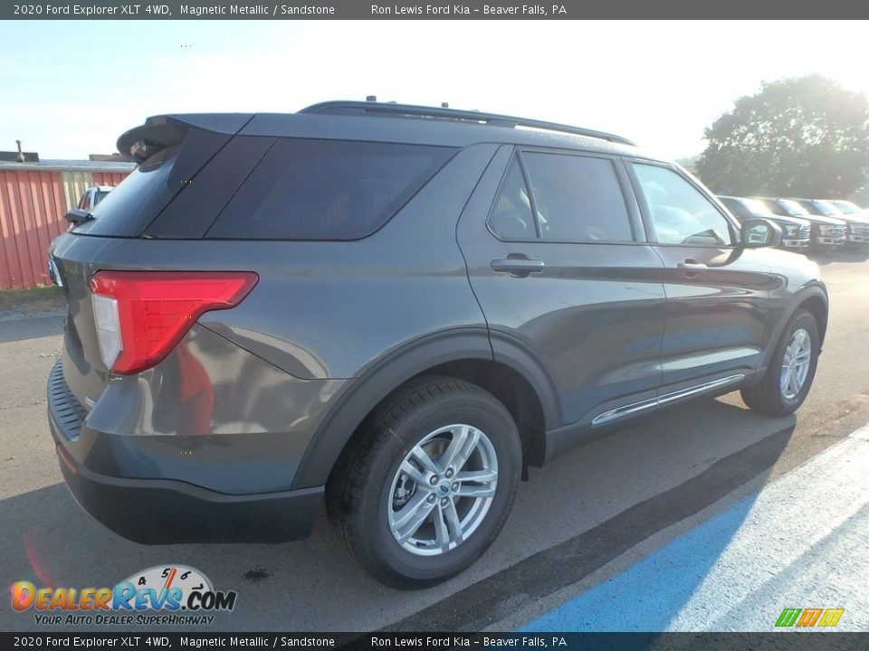 2020 Ford Explorer XLT 4WD Magnetic Metallic / Sandstone Photo #2