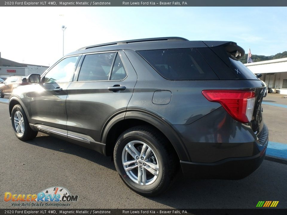 2020 Ford Explorer XLT 4WD Magnetic Metallic / Sandstone Photo #6