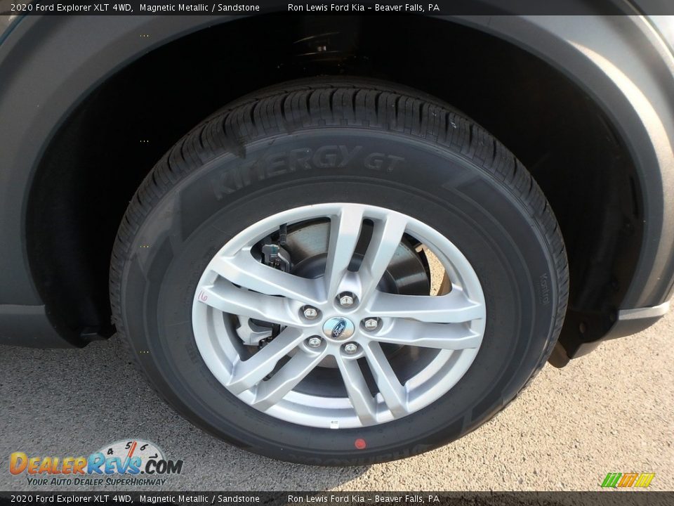 2020 Ford Explorer XLT 4WD Magnetic Metallic / Sandstone Photo #11