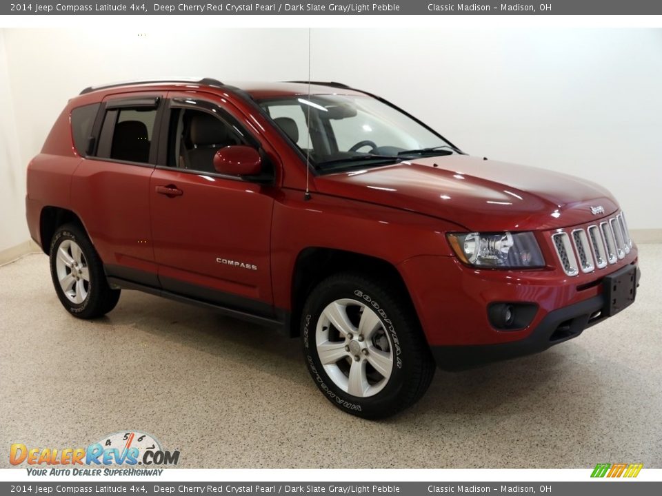 2014 Jeep Compass Latitude 4x4 Deep Cherry Red Crystal Pearl / Dark Slate Gray/Light Pebble Photo #1