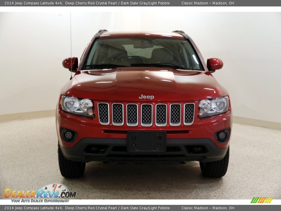 2014 Jeep Compass Latitude 4x4 Deep Cherry Red Crystal Pearl / Dark Slate Gray/Light Pebble Photo #2