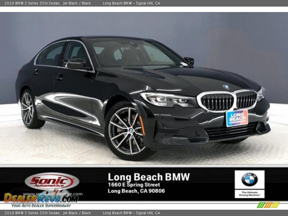 2019 BMW 3 Series 330i Sedan Jet Black / Black Photo #1