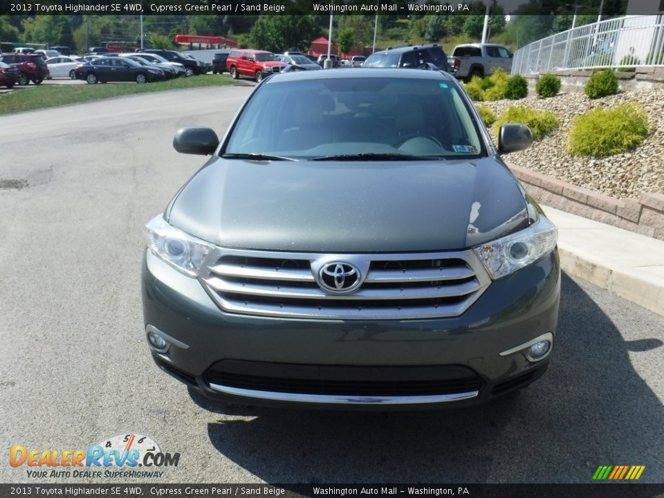 2013 Toyota Highlander SE 4WD Cypress Green Pearl / Sand Beige Photo #4