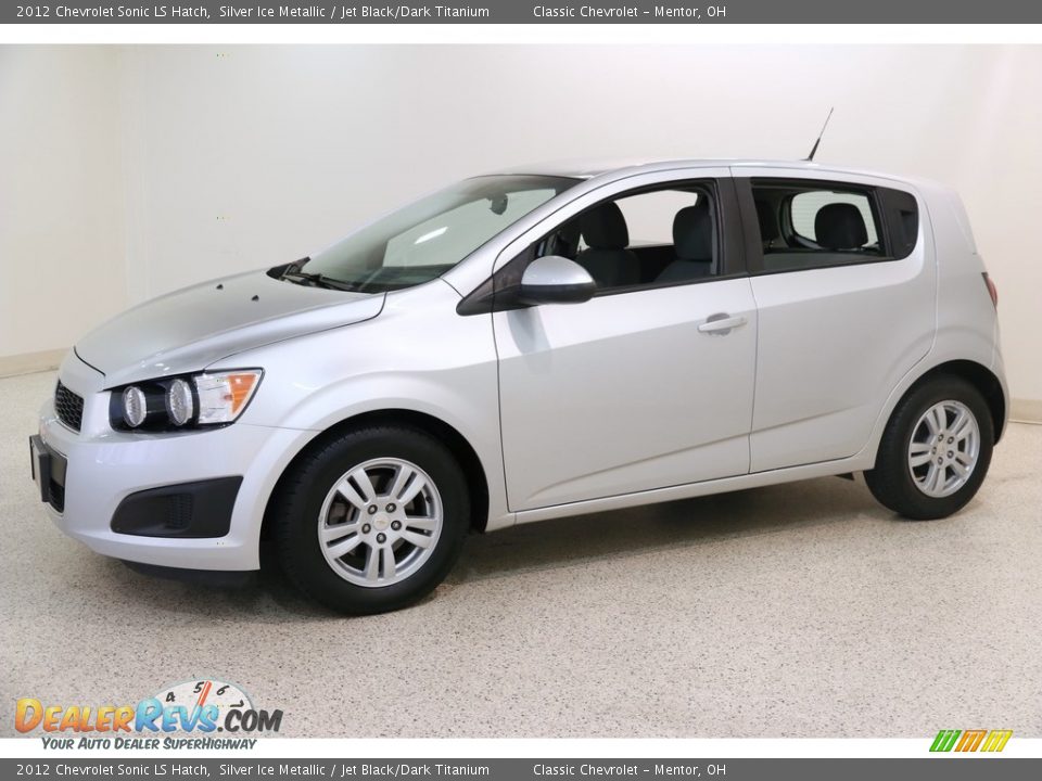 2012 Chevrolet Sonic LS Hatch Silver Ice Metallic / Jet Black/Dark Titanium Photo #3