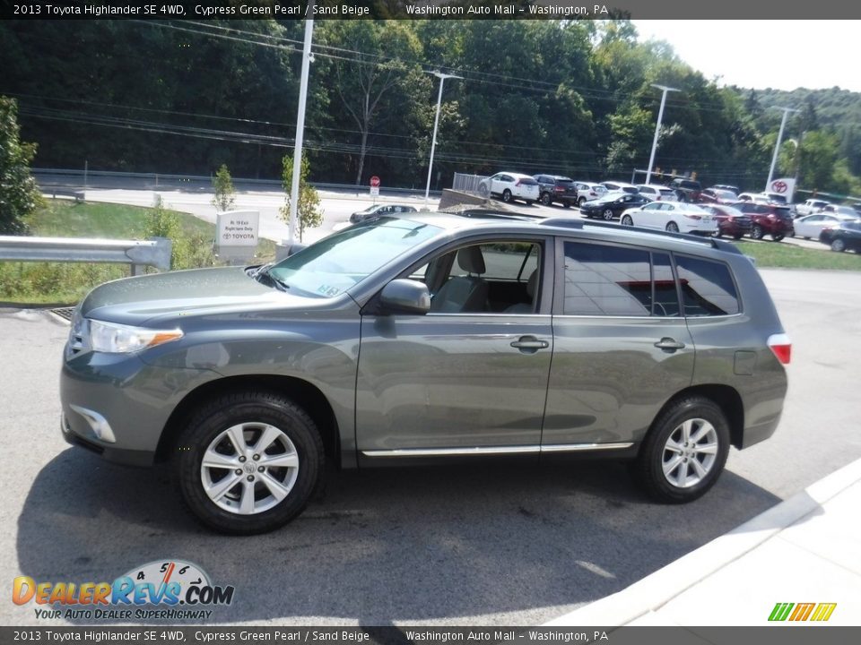 2013 Toyota Highlander SE 4WD Cypress Green Pearl / Sand Beige Photo #6