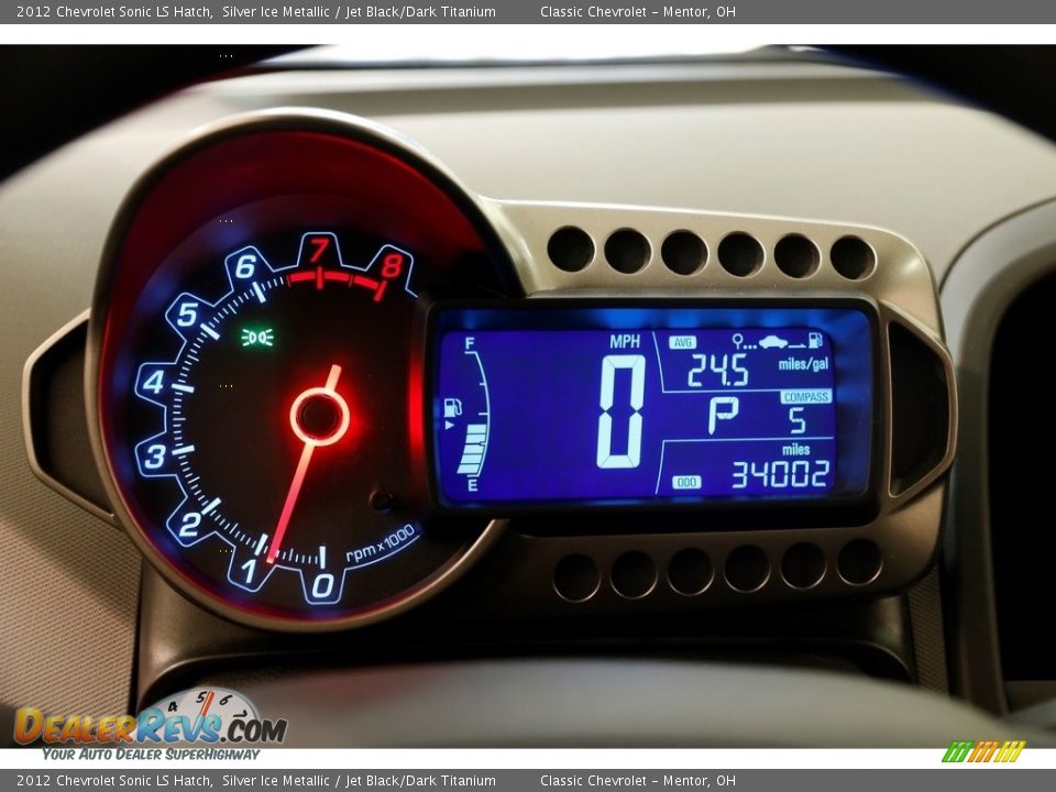 2012 Chevrolet Sonic LS Hatch Silver Ice Metallic / Jet Black/Dark Titanium Photo #8