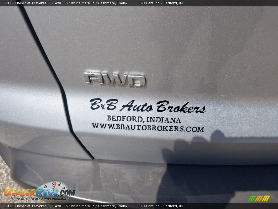 2012 Chevrolet Traverse LTZ AWD Silver Ice Metallic / Cashmere/Ebony Photo #7