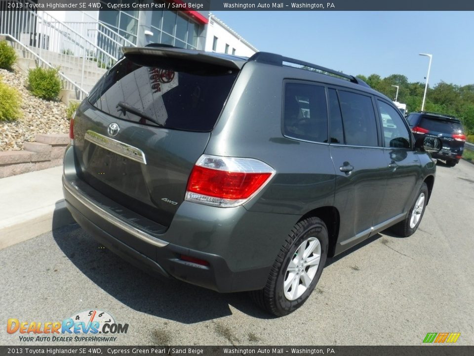 2013 Toyota Highlander SE 4WD Cypress Green Pearl / Sand Beige Photo #9