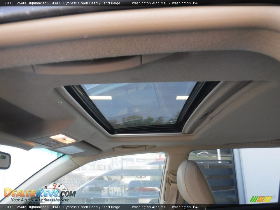 2013 Toyota Highlander SE 4WD Cypress Green Pearl / Sand Beige Photo #11