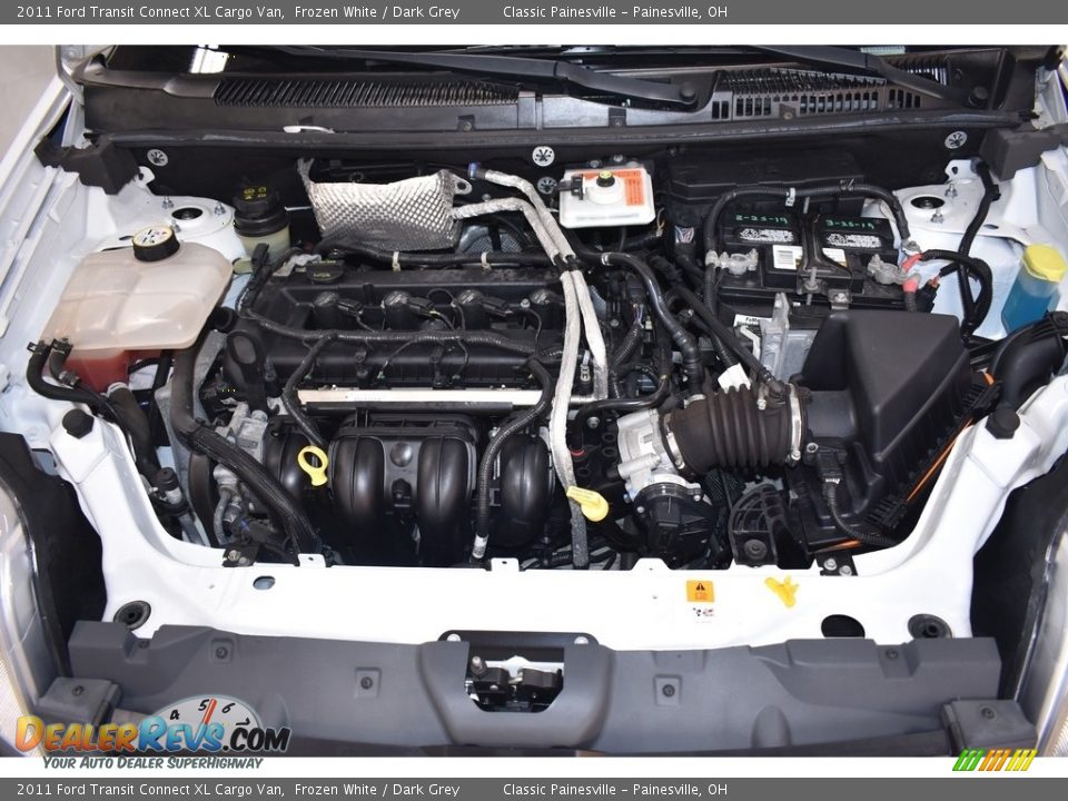 2011 Ford Transit Connect XL Cargo Van Frozen White / Dark Grey Photo #6