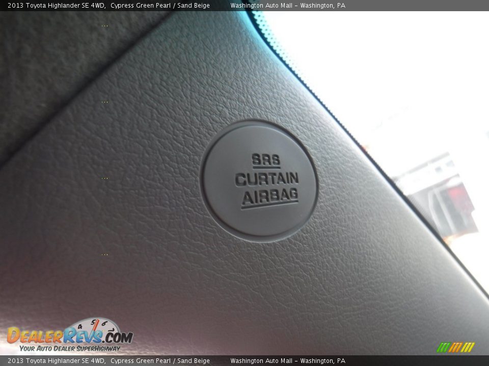 2013 Toyota Highlander SE 4WD Cypress Green Pearl / Sand Beige Photo #22