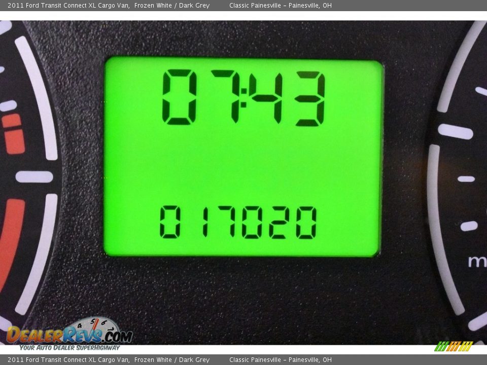 2011 Ford Transit Connect XL Cargo Van Frozen White / Dark Grey Photo #18