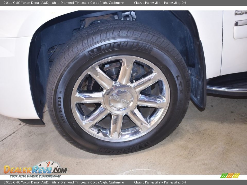 2011 GMC Yukon Denali AWD White Diamond Tintcoat / Cocoa/Light Cashmere Photo #5
