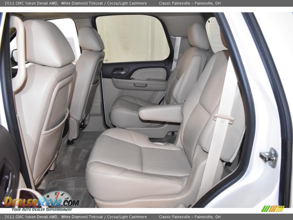2011 GMC Yukon Denali AWD White Diamond Tintcoat / Cocoa/Light Cashmere Photo #9