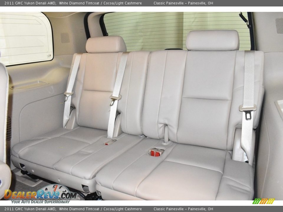 2011 GMC Yukon Denali AWD White Diamond Tintcoat / Cocoa/Light Cashmere Photo #10