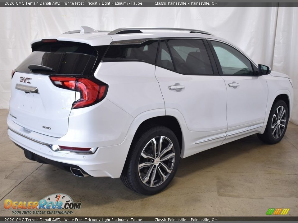 2020 GMC Terrain Denali AWD White Frost Tricoat / Light Platinum/­Taupe Photo #2