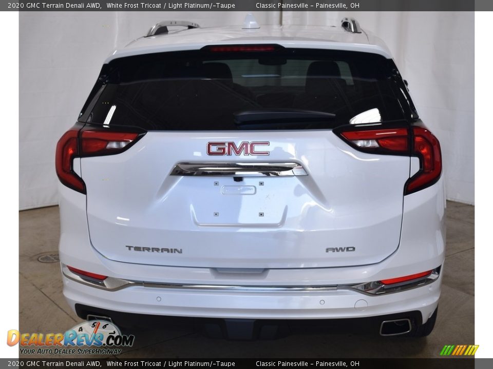 2020 GMC Terrain Denali AWD White Frost Tricoat / Light Platinum/­Taupe Photo #3
