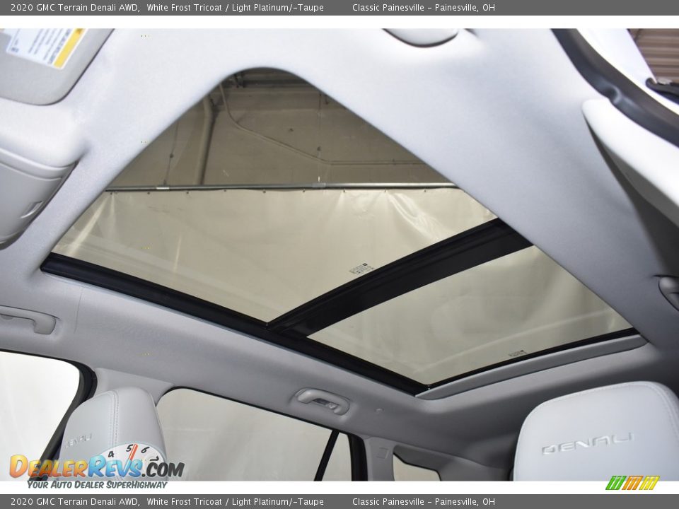 2020 GMC Terrain Denali AWD White Frost Tricoat / Light Platinum/­Taupe Photo #6
