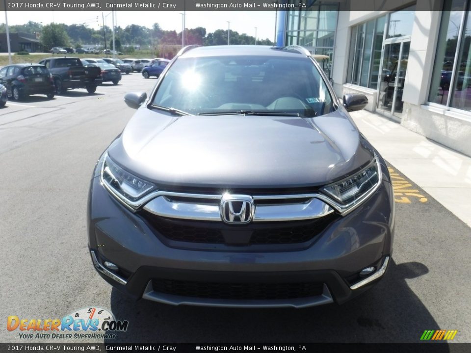 2017 Honda CR-V Touring AWD Gunmetal Metallic / Gray Photo #5