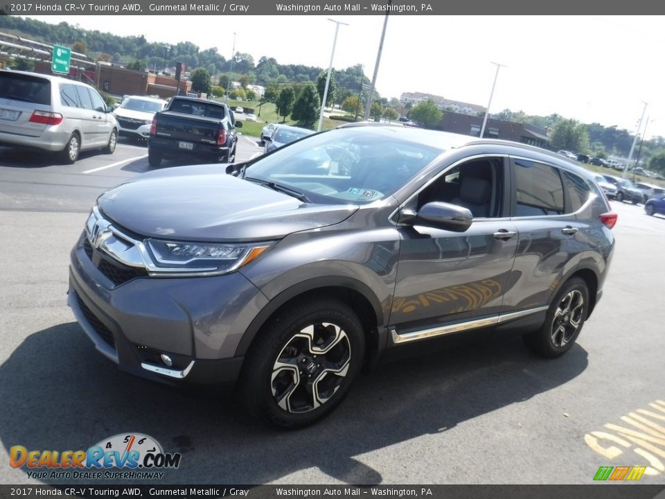 2017 Honda CR-V Touring AWD Gunmetal Metallic / Gray Photo #6