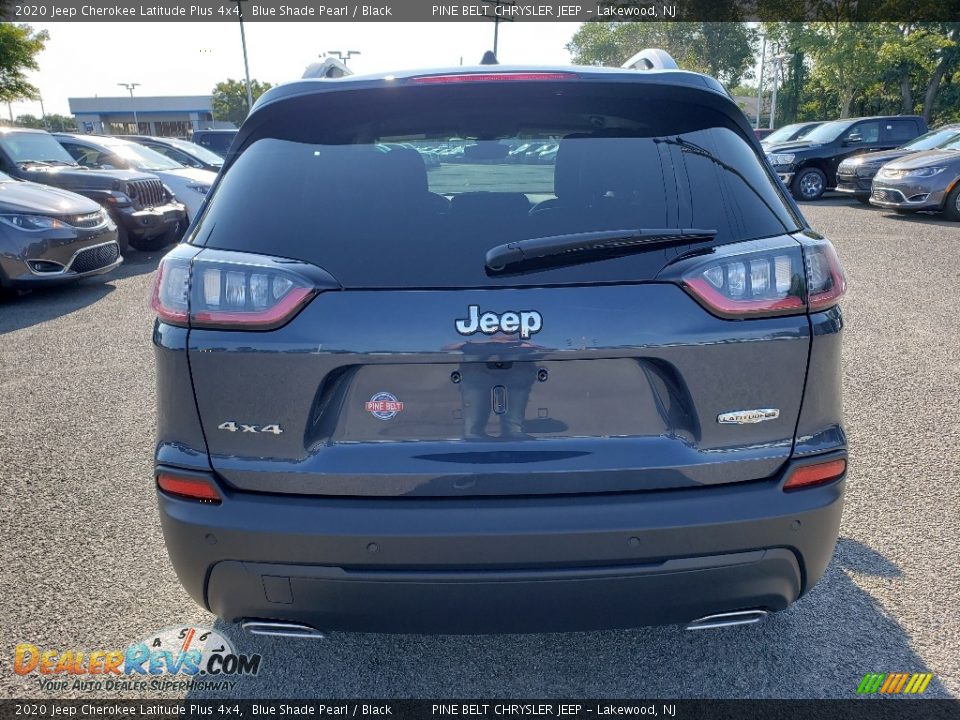 2020 Jeep Cherokee Latitude Plus 4x4 Blue Shade Pearl / Black Photo #5