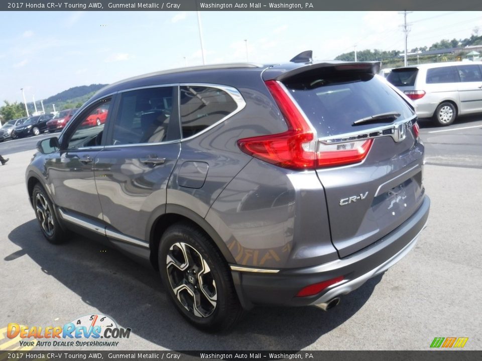 2017 Honda CR-V Touring AWD Gunmetal Metallic / Gray Photo #7