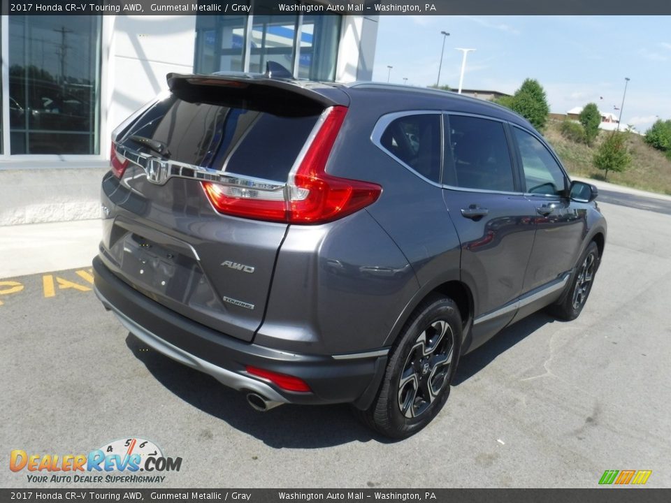2017 Honda CR-V Touring AWD Gunmetal Metallic / Gray Photo #9