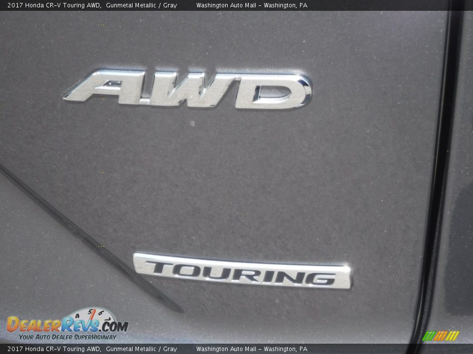 2017 Honda CR-V Touring AWD Gunmetal Metallic / Gray Photo #10