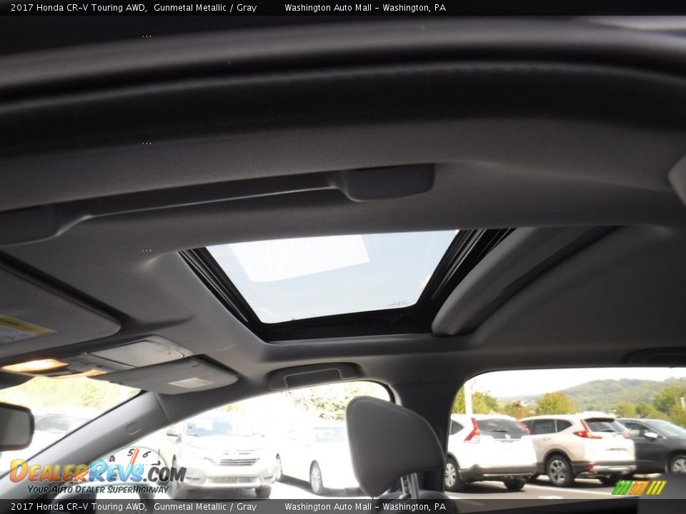 2017 Honda CR-V Touring AWD Gunmetal Metallic / Gray Photo #11
