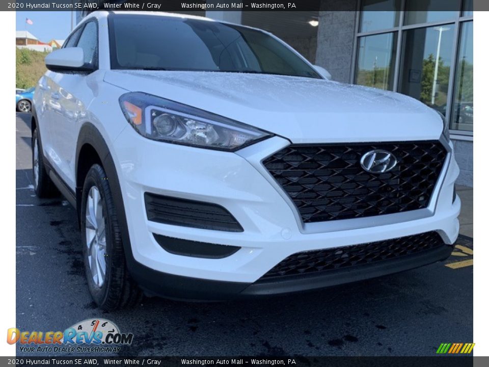 2020 Hyundai Tucson SE AWD Winter White / Gray Photo #1