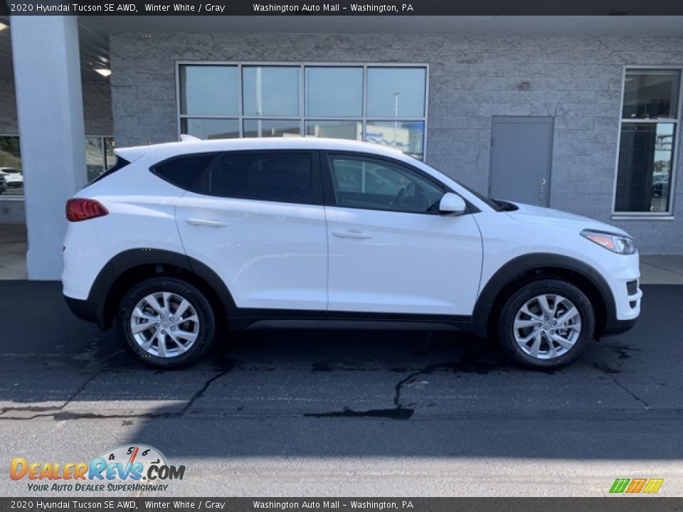2020 Hyundai Tucson SE AWD Winter White / Gray Photo #3