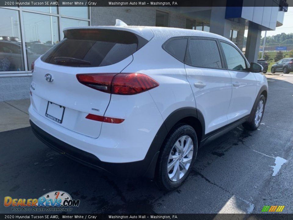 2020 Hyundai Tucson SE AWD Winter White / Gray Photo #4