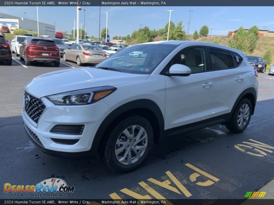 2020 Hyundai Tucson SE AWD Winter White / Gray Photo #7