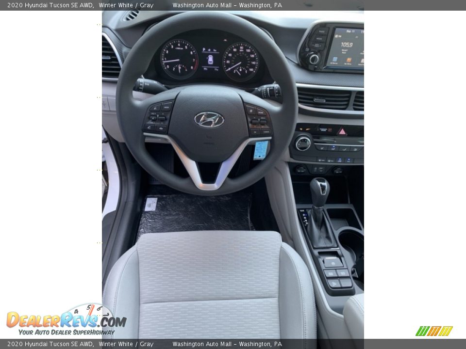 2020 Hyundai Tucson SE AWD Winter White / Gray Photo #14